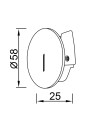 SOTAVENTO * BAÑADOR PARED LED 3W 3000K IP42 R BLANCO